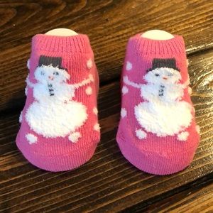Country Kids Snowman Organic Cotton Socks 0-3M
